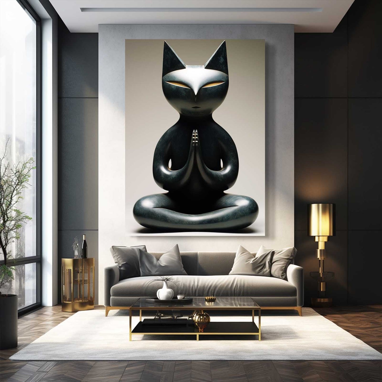 3D Cat Wall Art