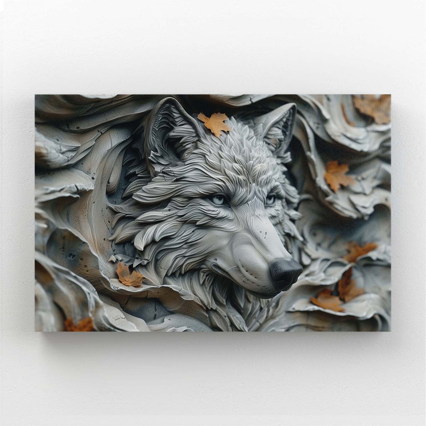 3D Wolf Wall Art