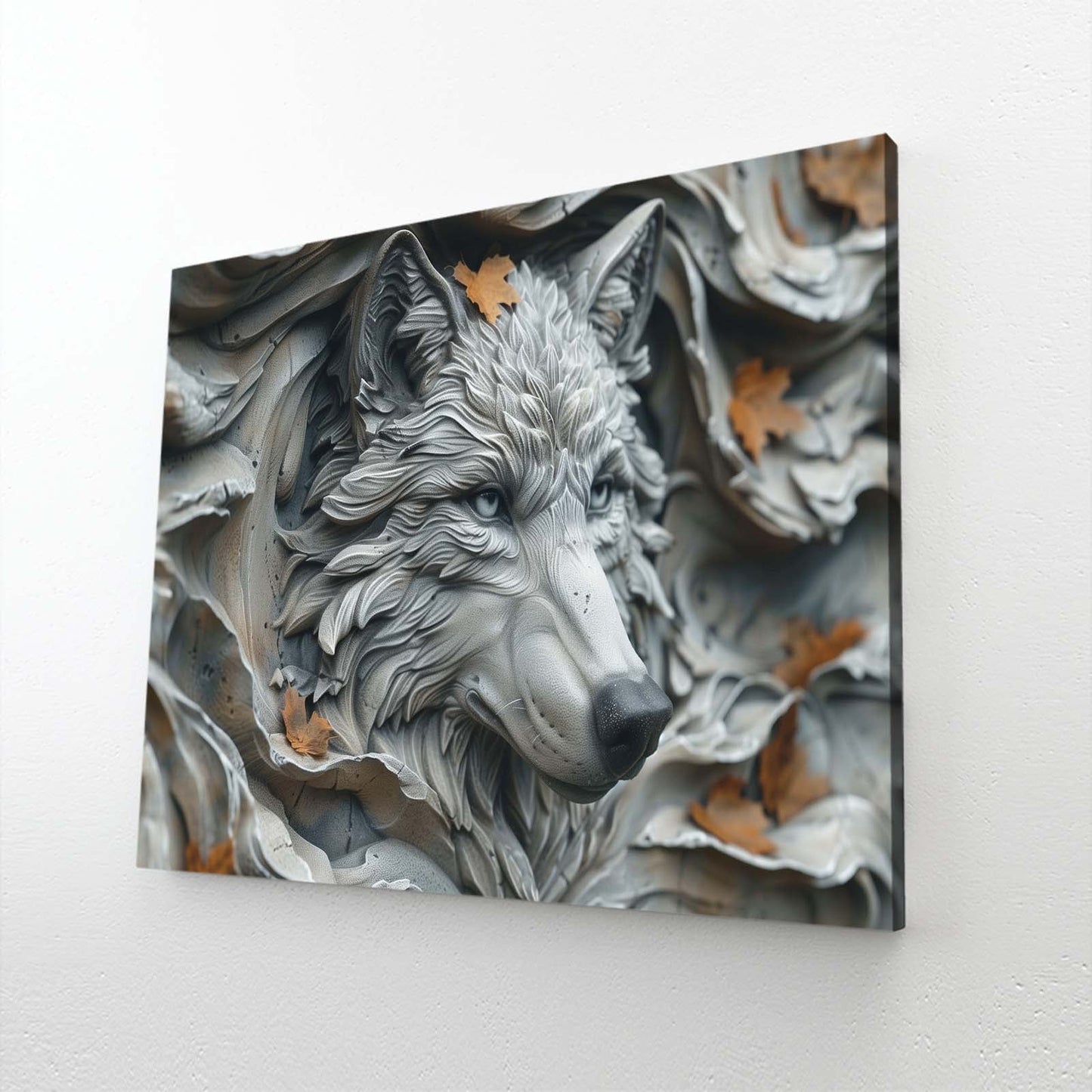 3D Wolf Wall Art