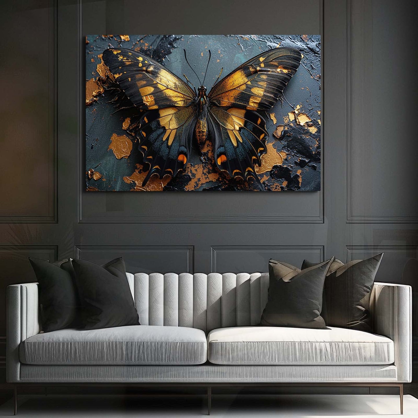 Kintsugi Butterfly Wall Art
