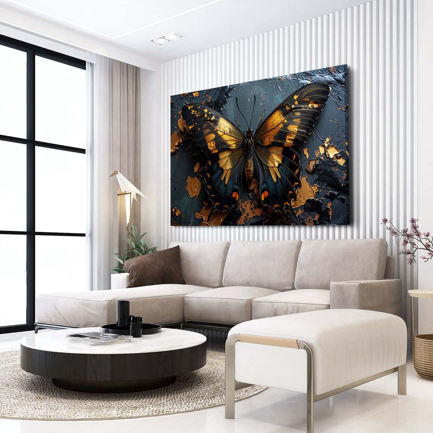 Kintsugi Butterfly Wall Art