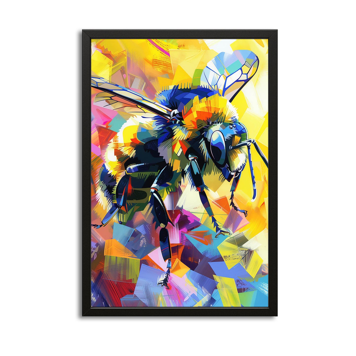 Abstract Color Bee Art