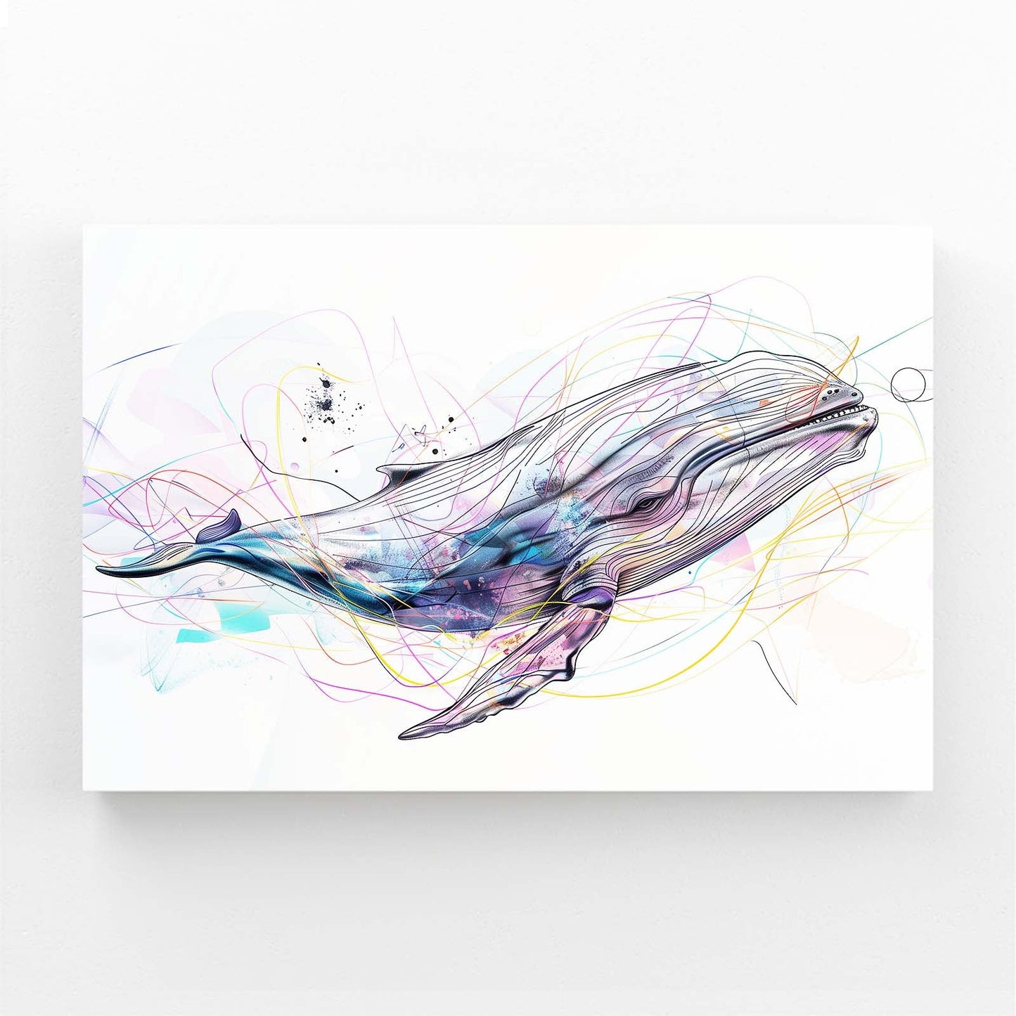 Abstract Whale Art