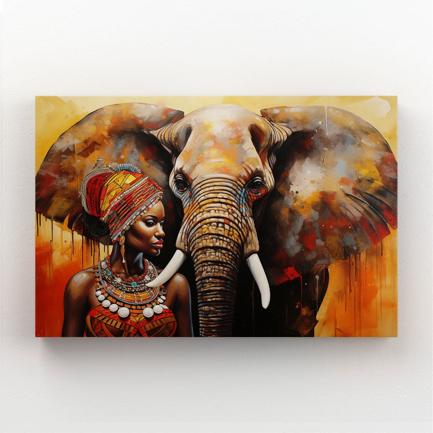 African Elephant Wall Art
