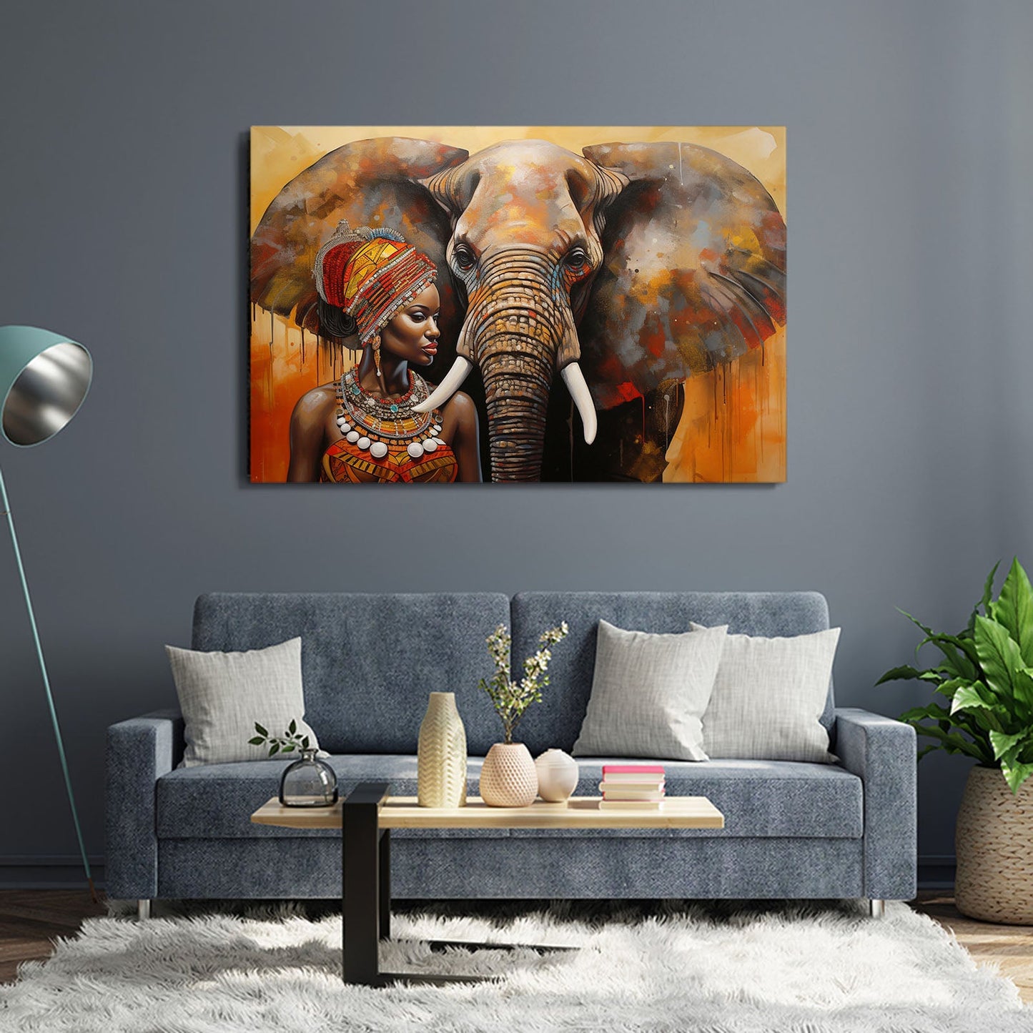 African Elephant Wall Art