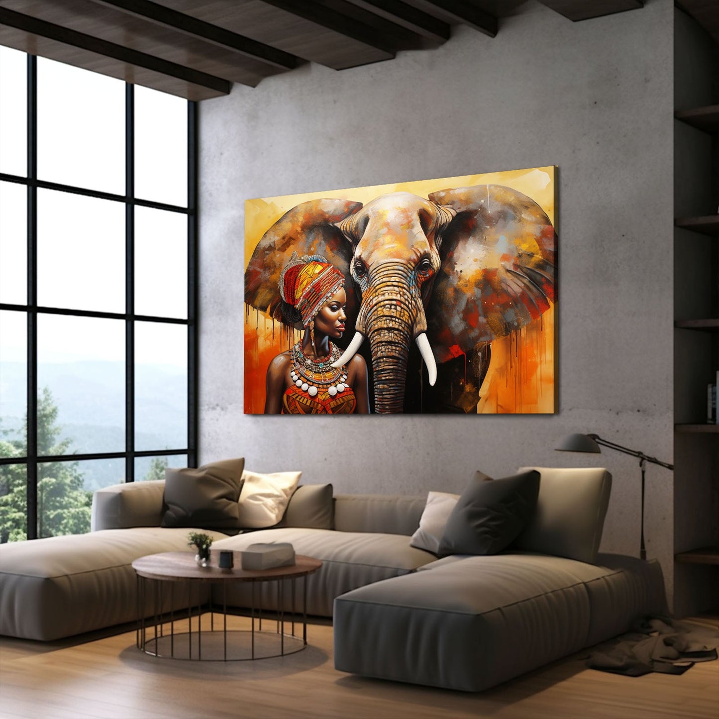 African Elephant Wall Art