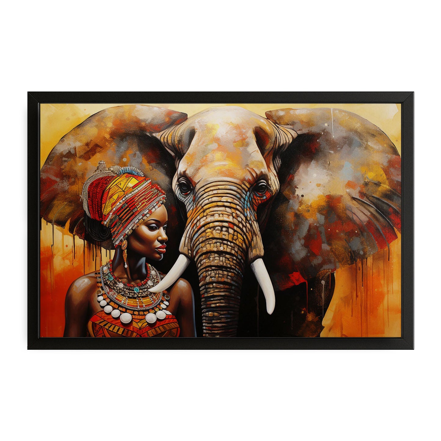 African Elephant Wall Art