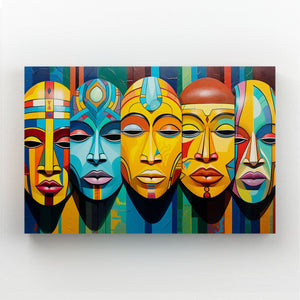 African Face Wall Art Decor