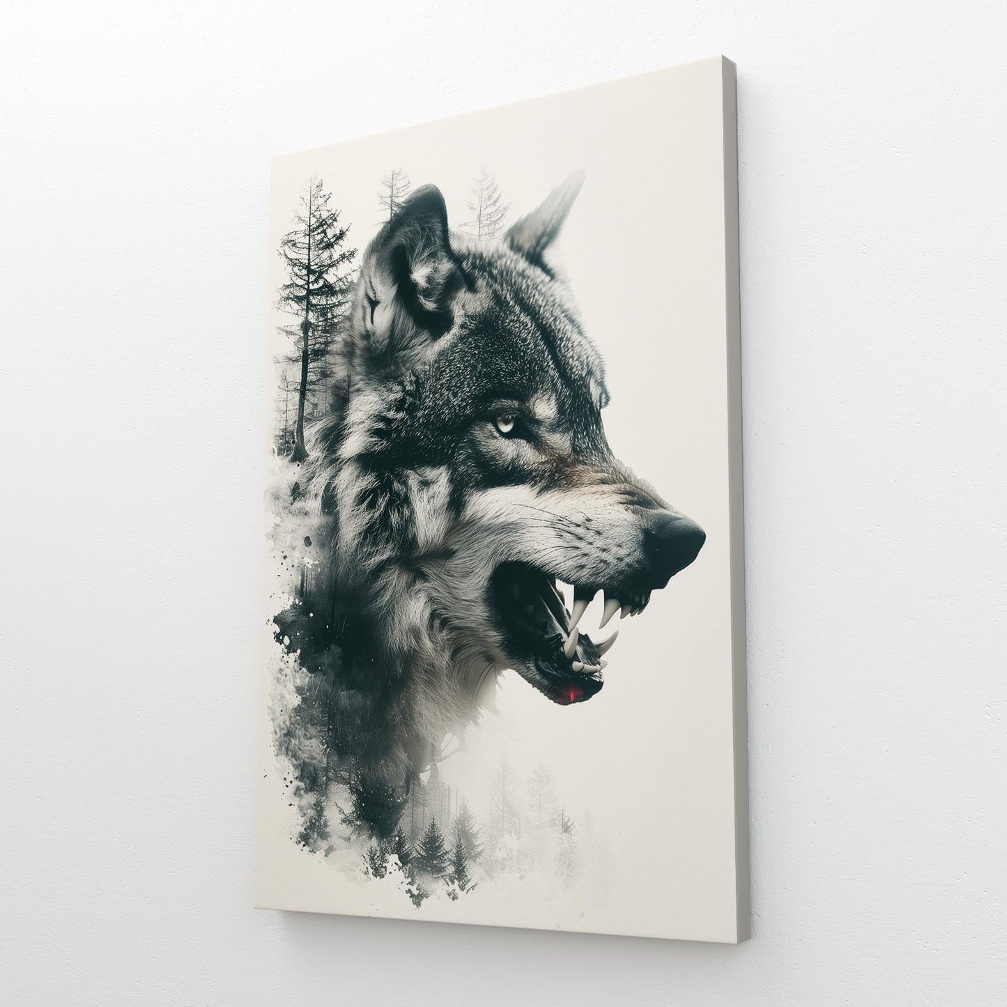 Angry Wolf Wall Art
