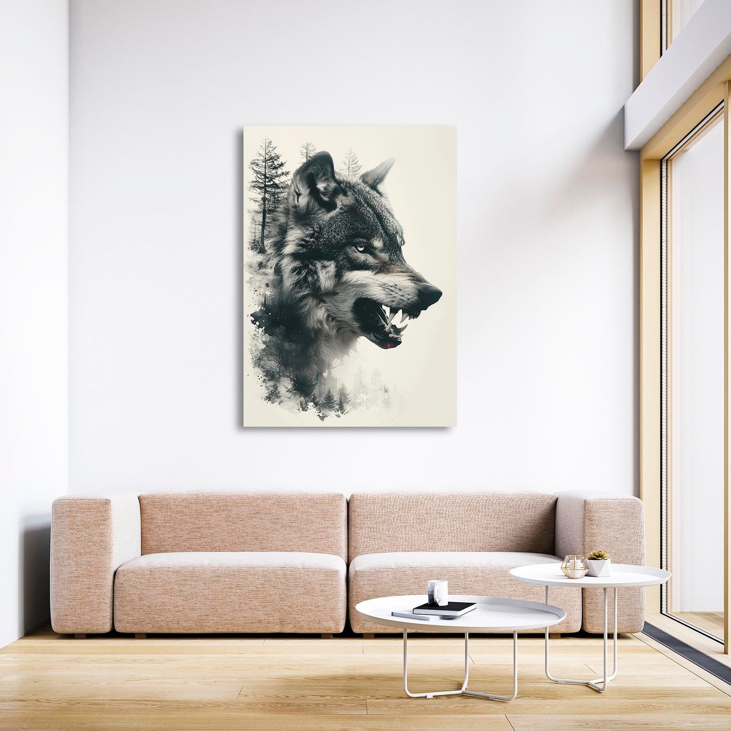 Angry Wolf Wall Art