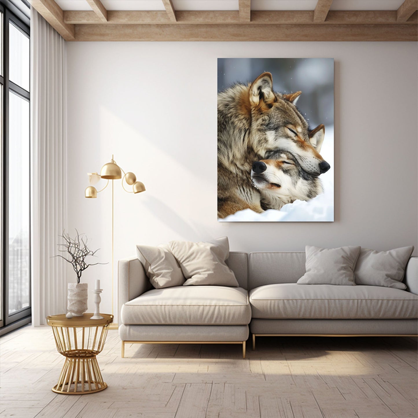 Anime Wolf Couple Art
