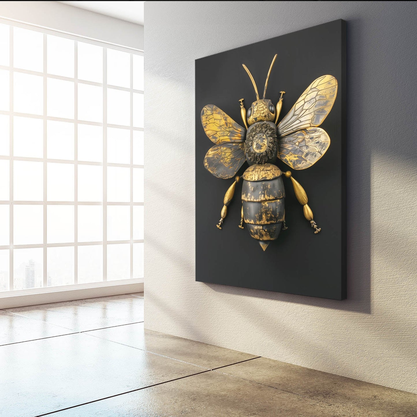 Antique Gold Bee Art