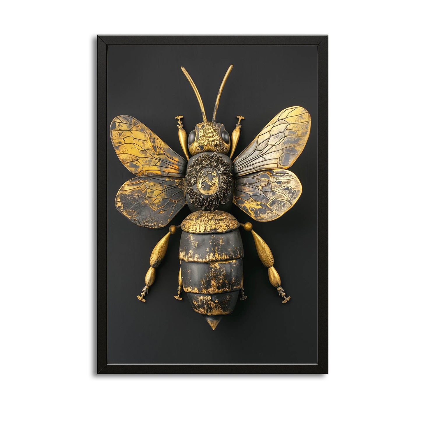Antique Gold Bee Art