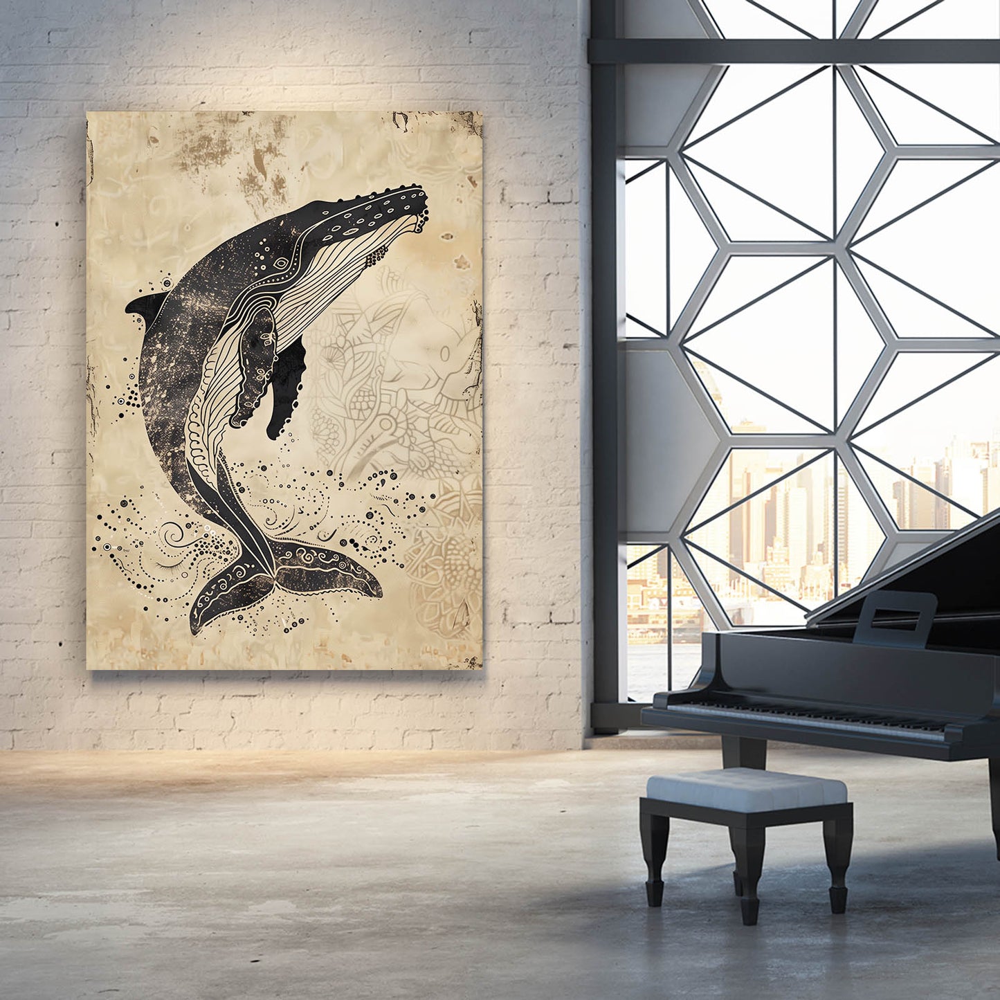 Antique Whale Art