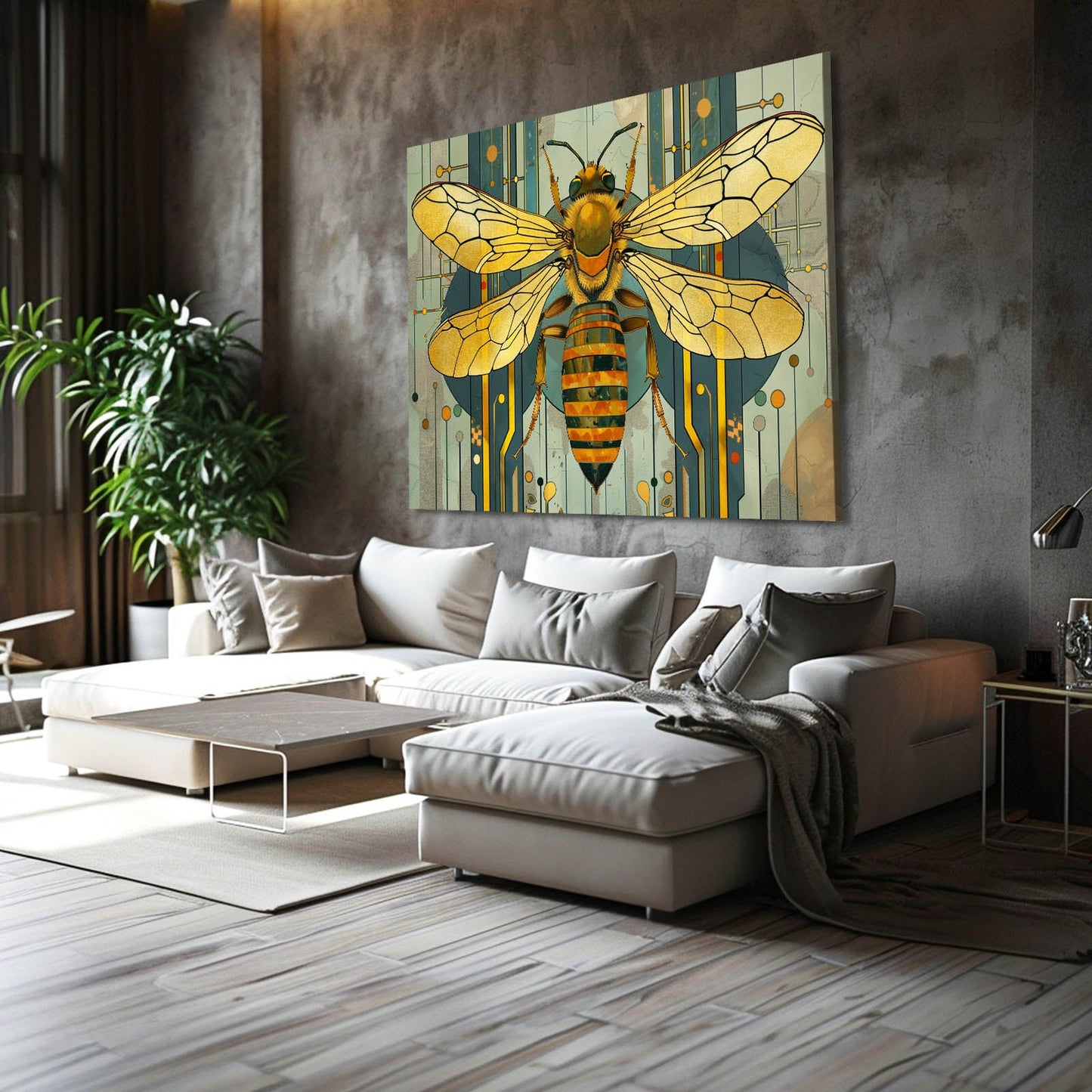 Art Deco Bee Art