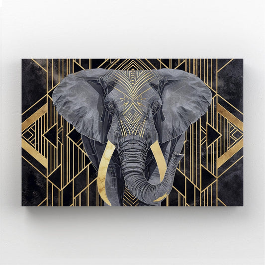 Art Deco Elephant Wall Art