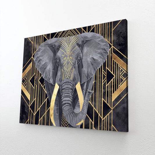 Art Deco Elephant Wall Art