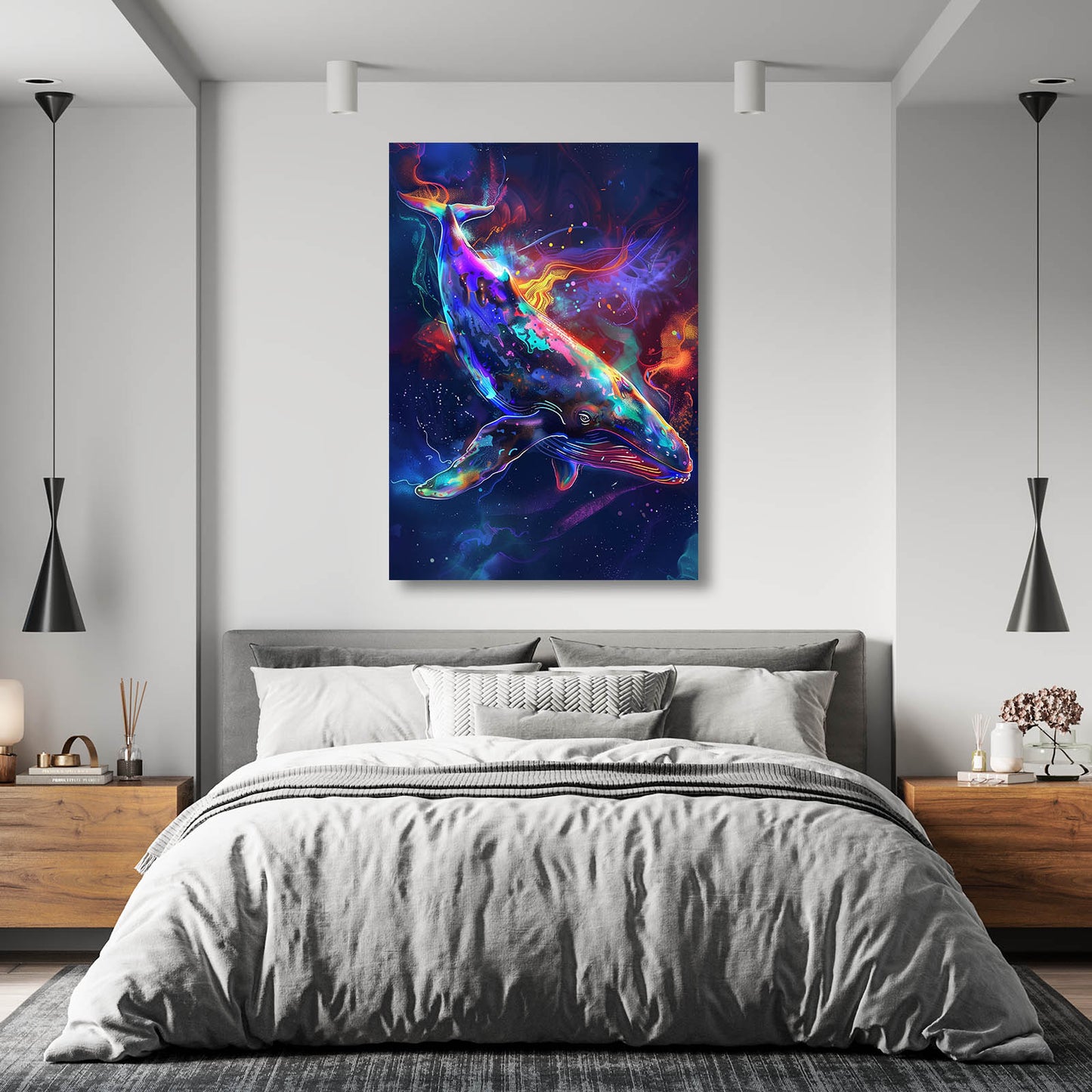 Aurora Pulse Whale Art