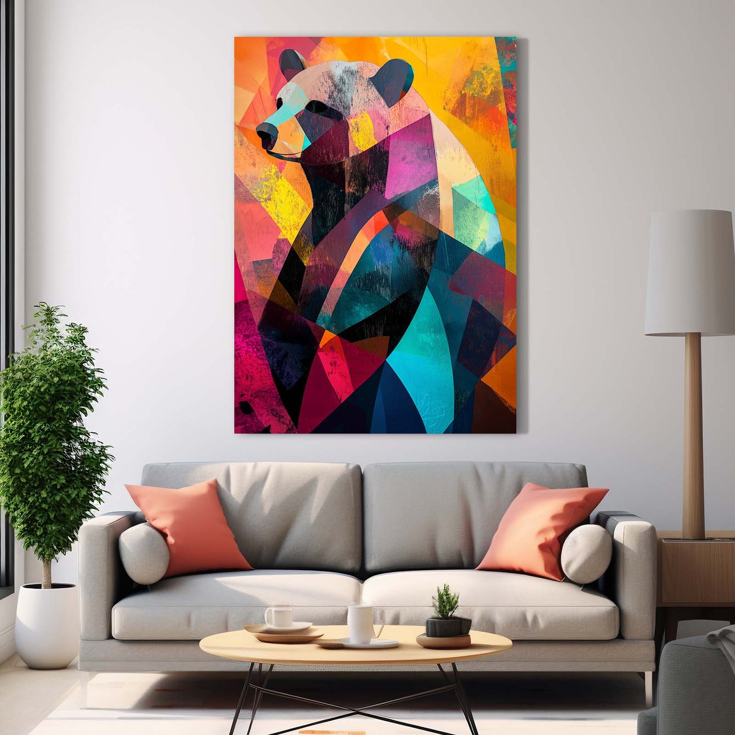Bear Abstract Art