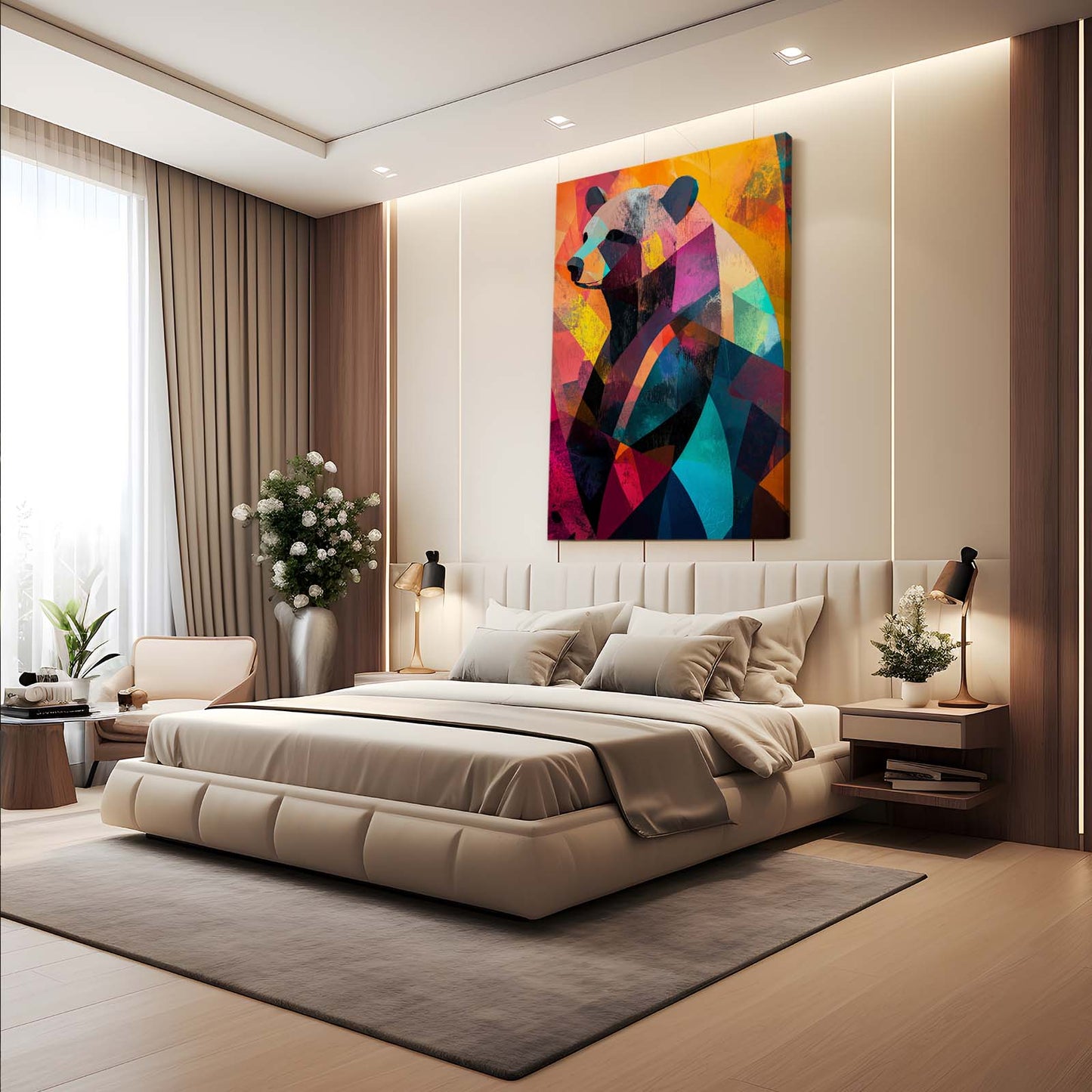 Bear Abstract Art