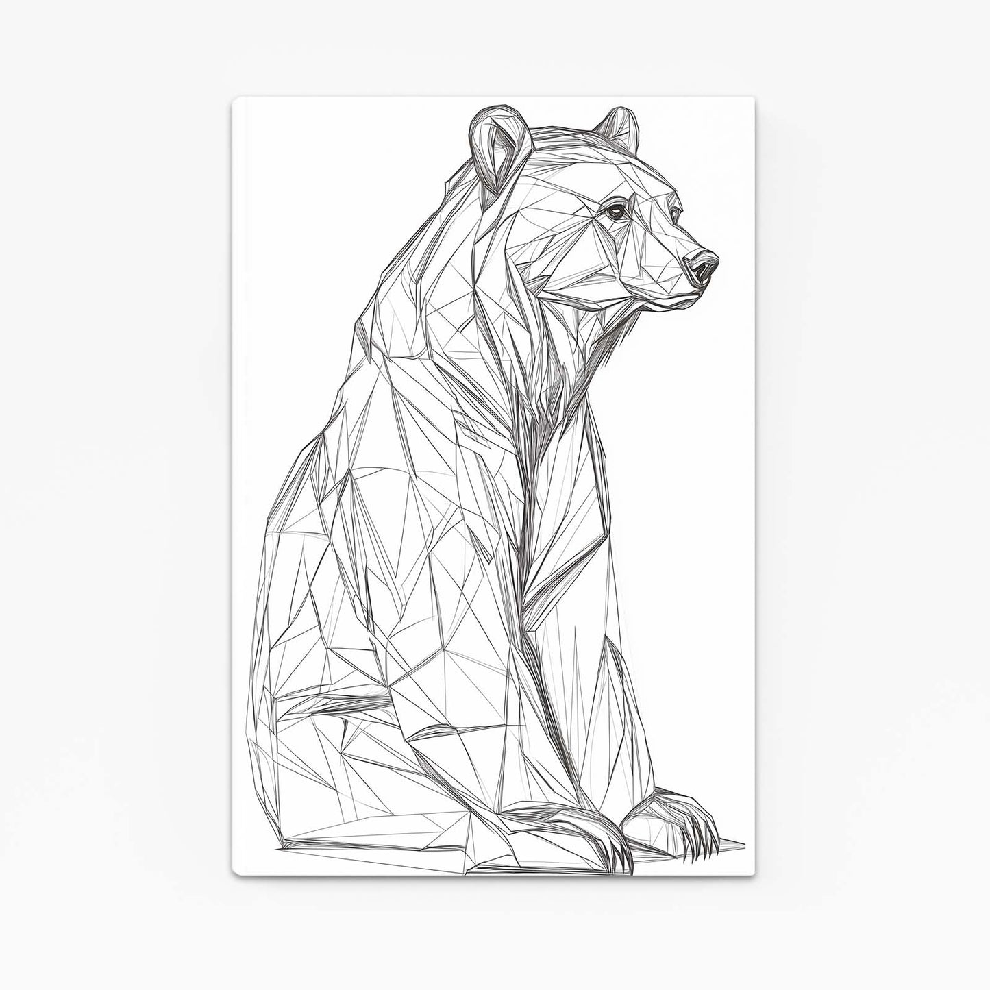 Bear Line Art Tattoo