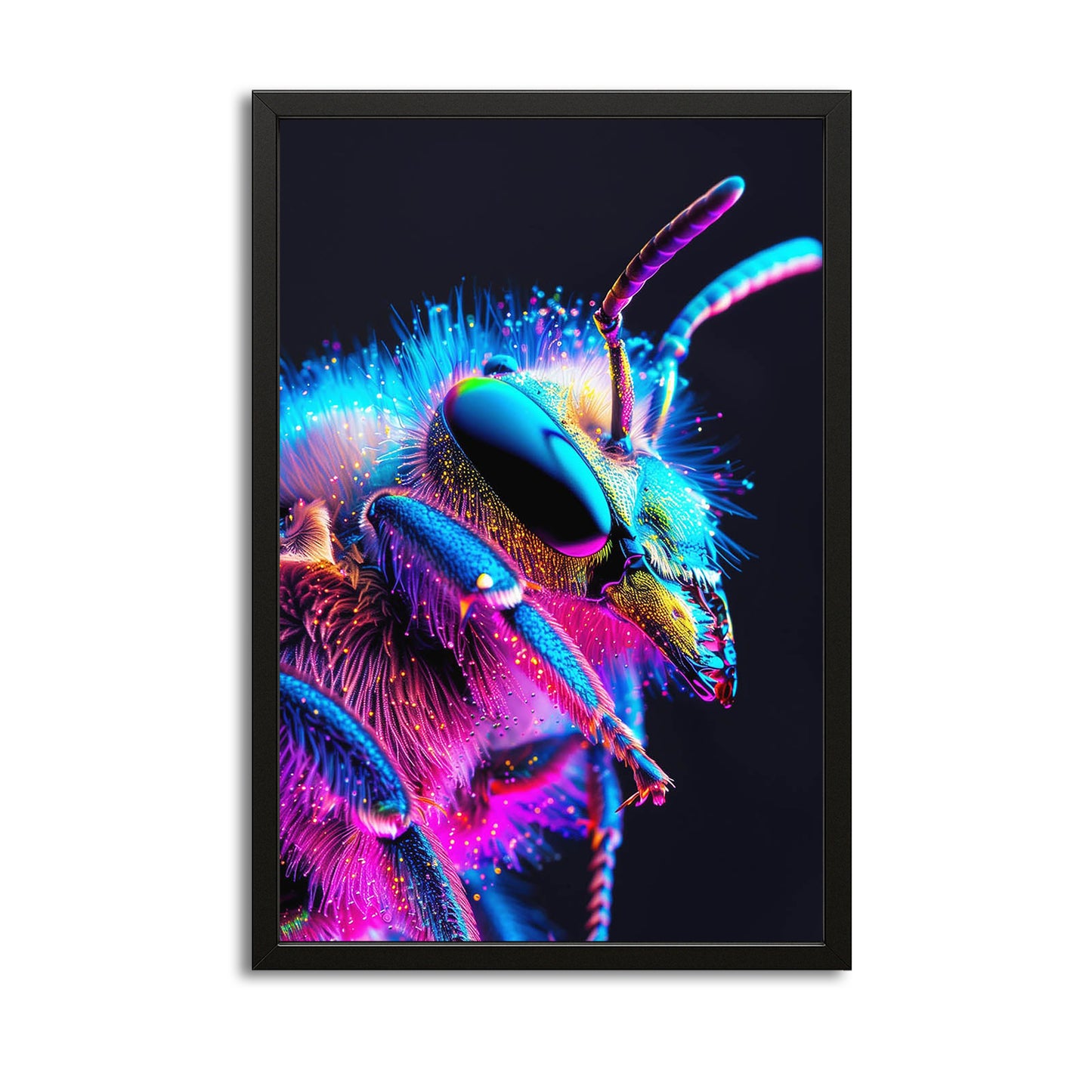 Bee In Neon Art