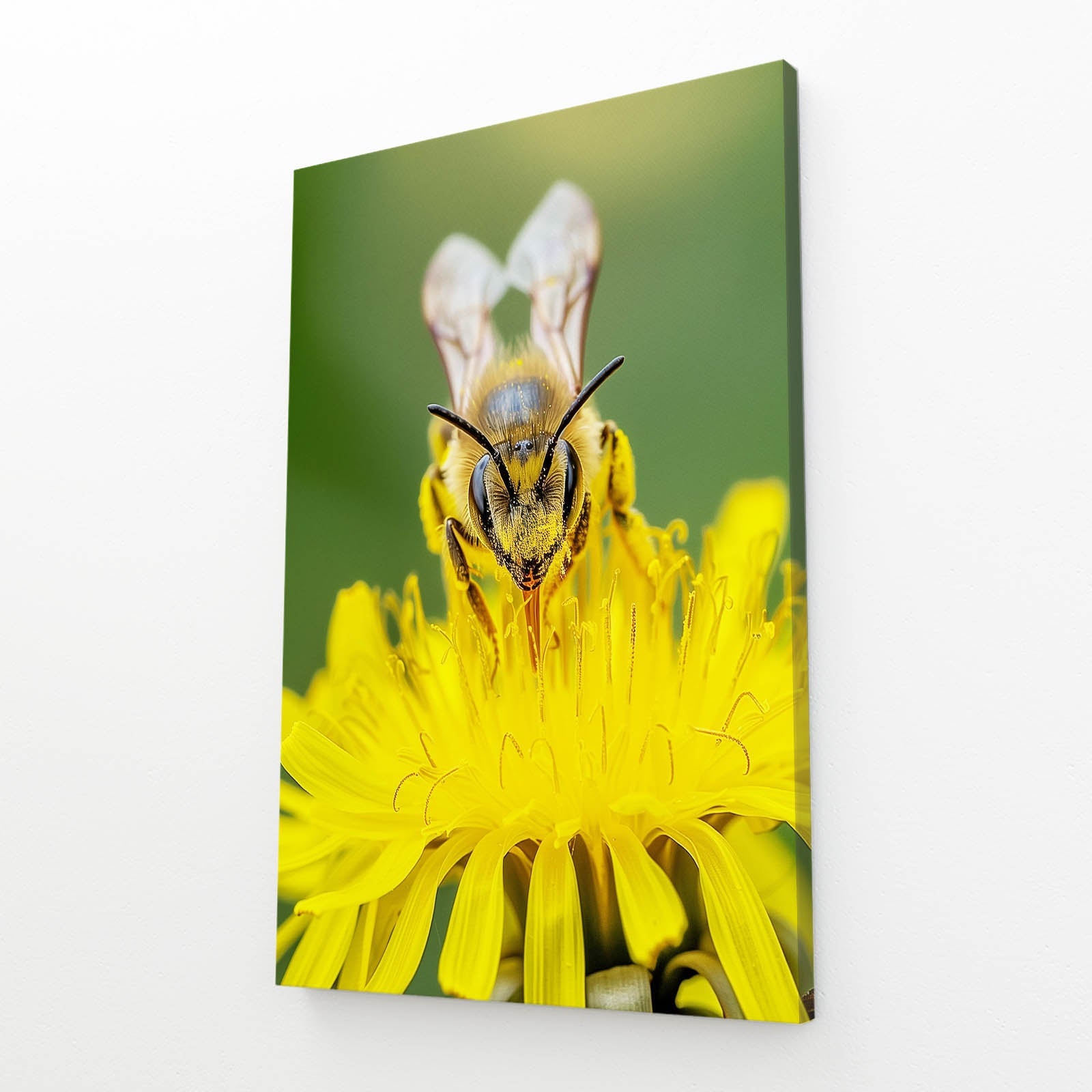 Bee On Dandelion Art