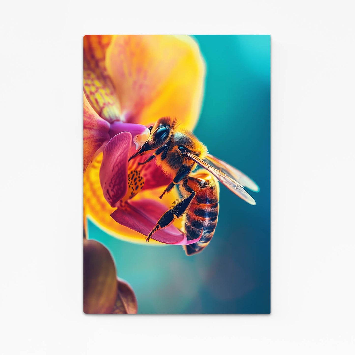 Bee On Orchid Art