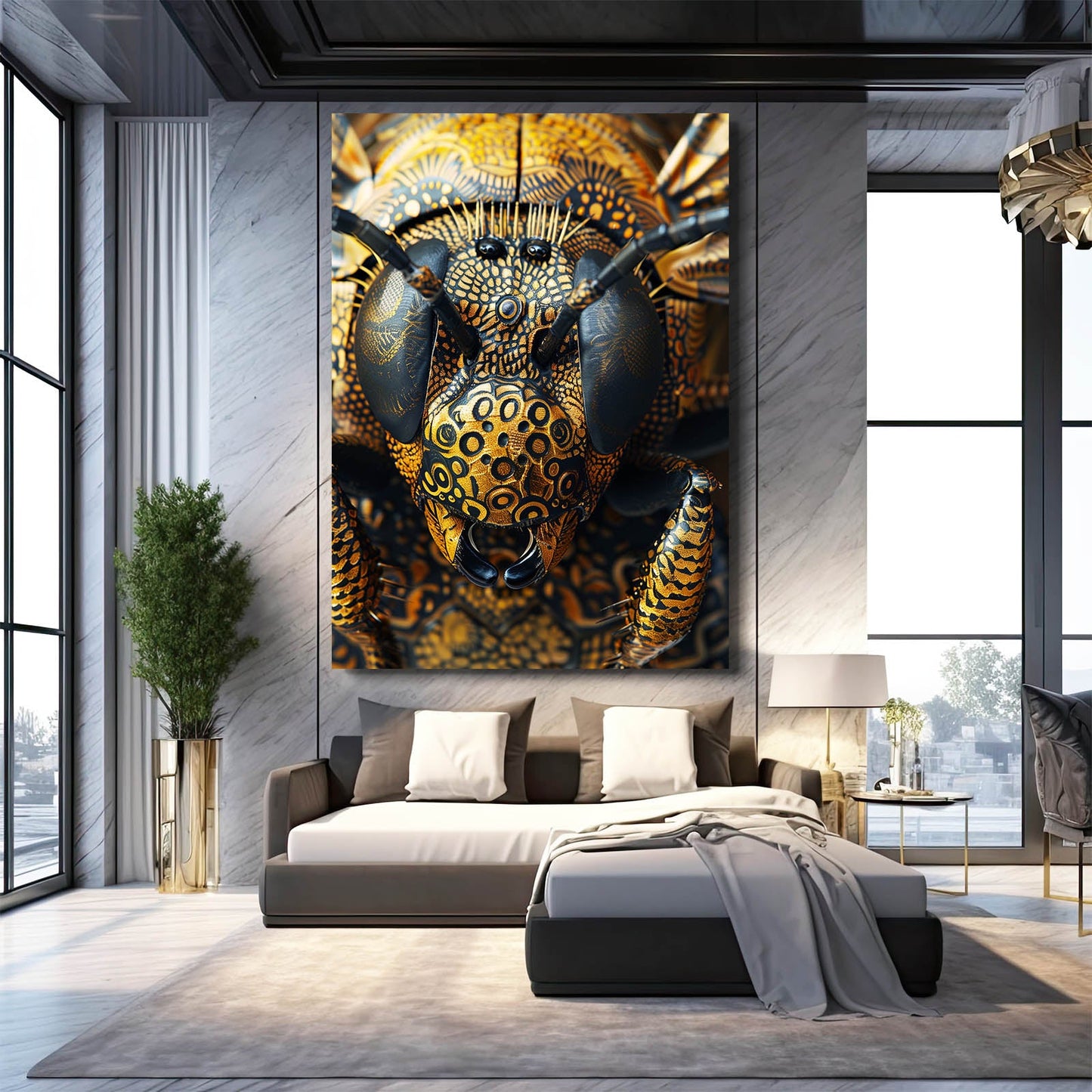 Bee Pattern Art