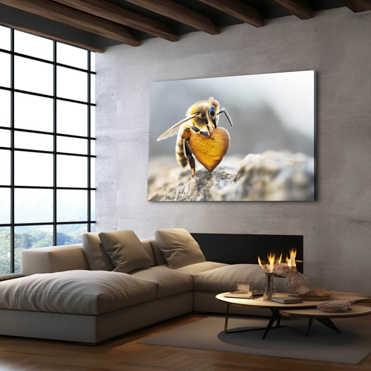 Bee With Heart Art
