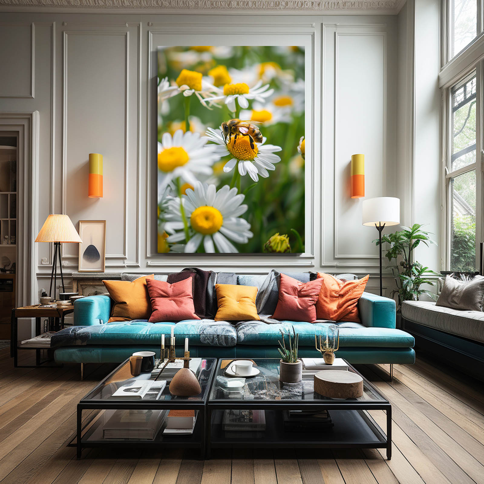 Bees And Flowers Art