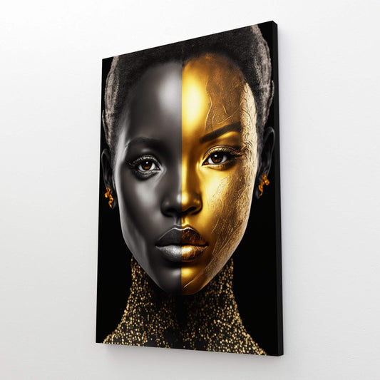 Black and Gold African Wall Art