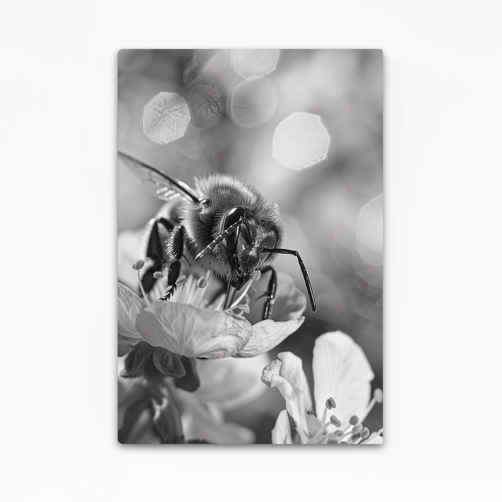 Black And White Bee Art