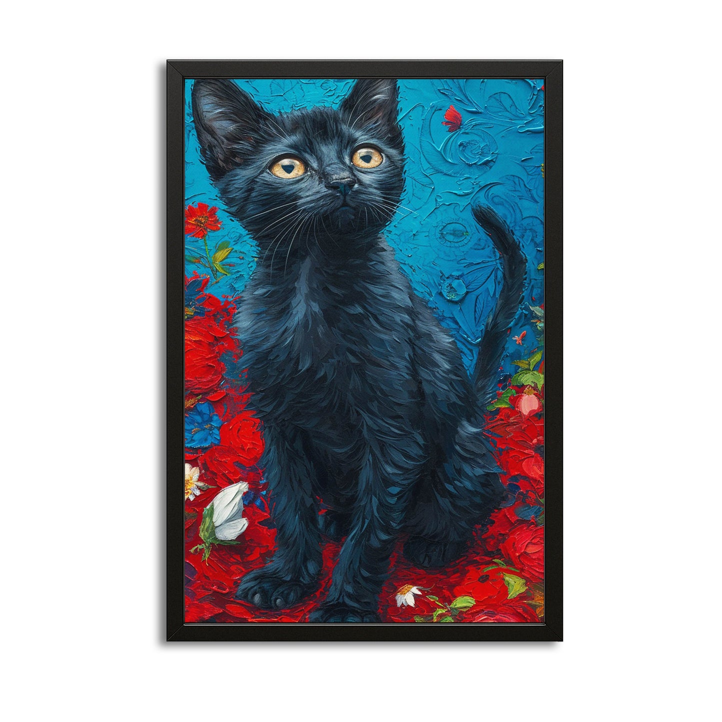 Black Cat Wall Art Prints