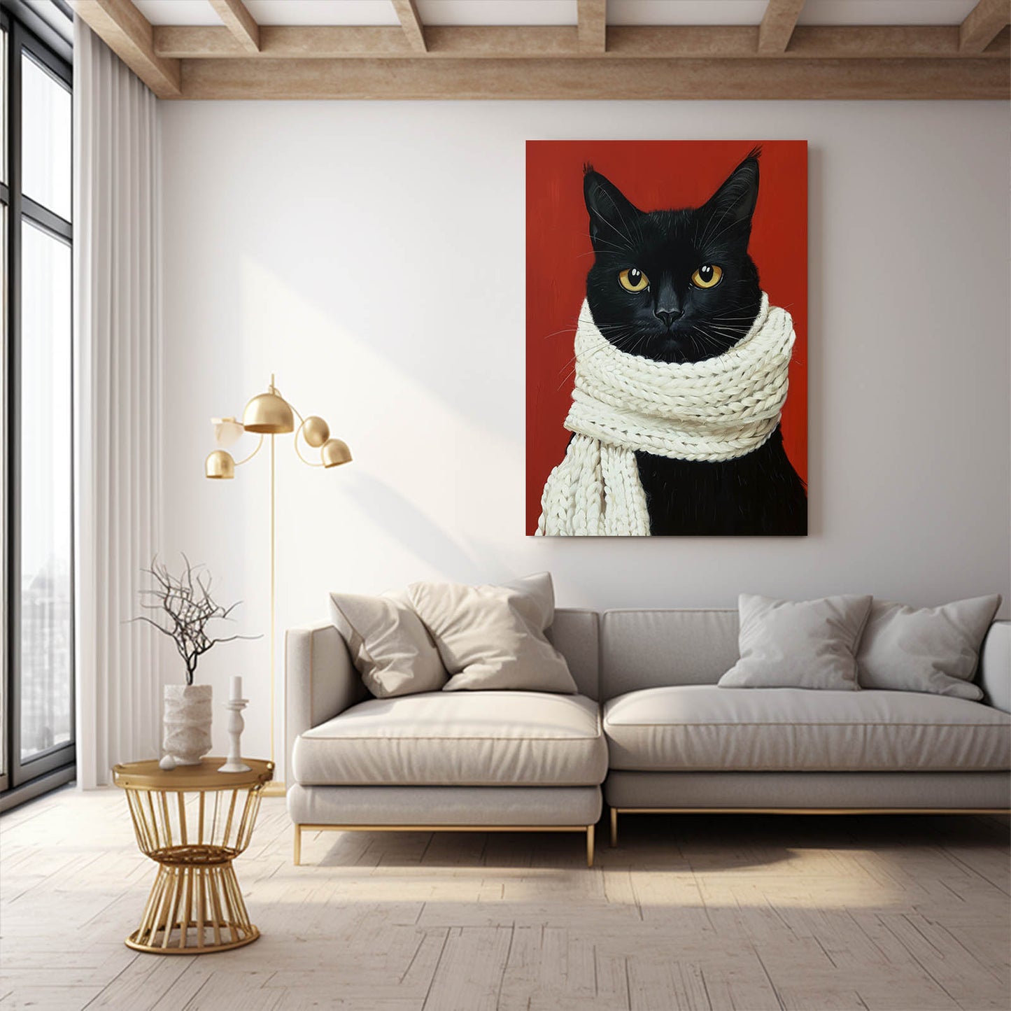 Black Cat Wall Art