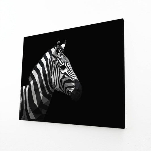 Black Zebra Canvas – black canvas print