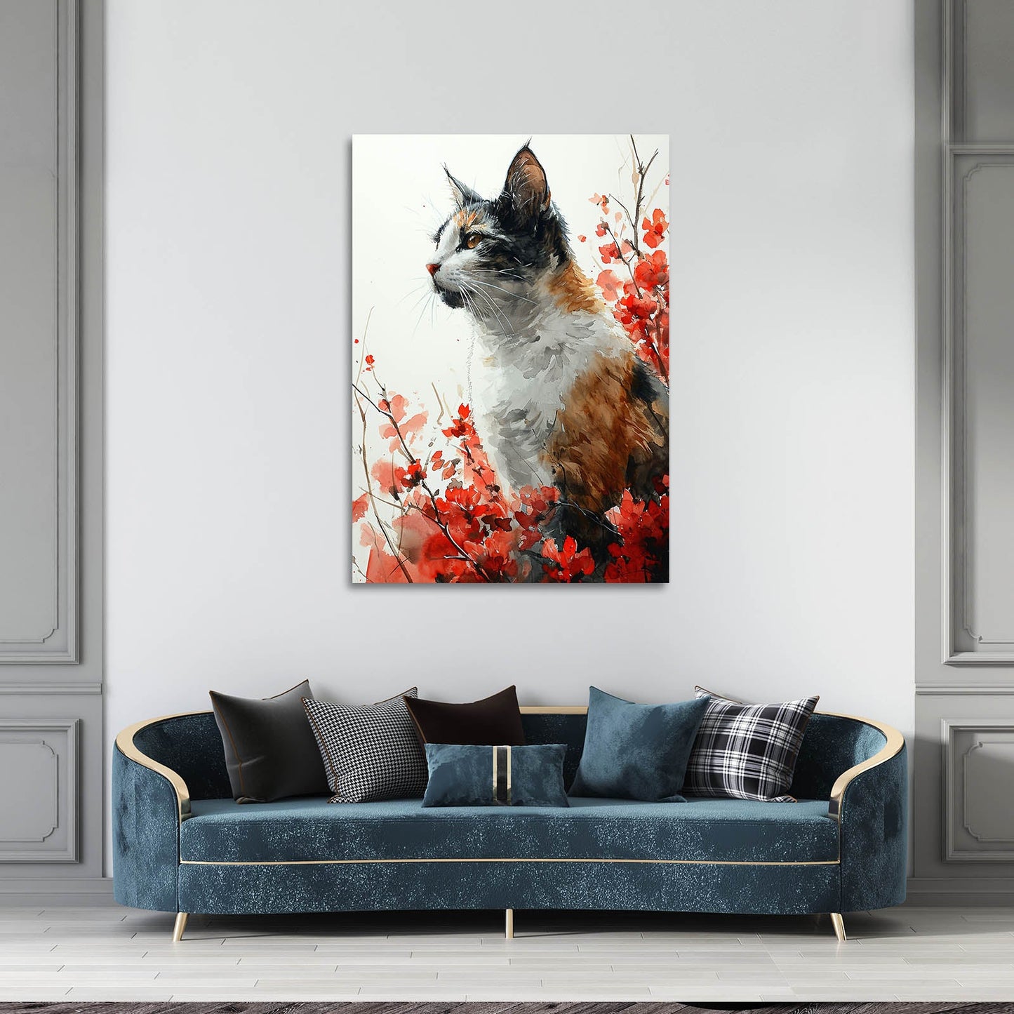 Blossom Muse Cat Wall Art