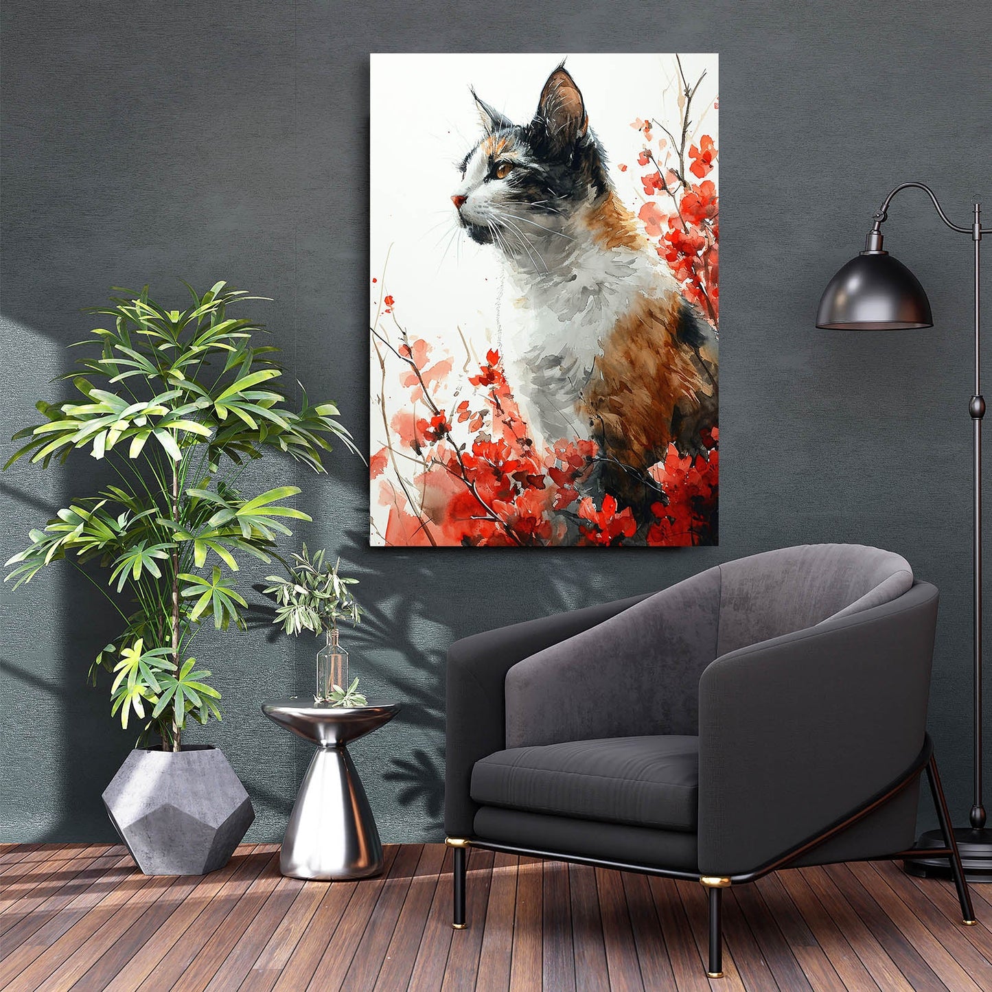 Blossom Muse Cat Wall Art