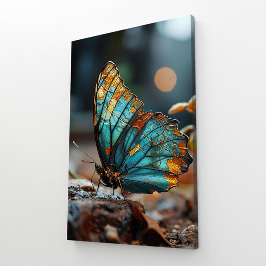 Blue Butterfly Canvas Art