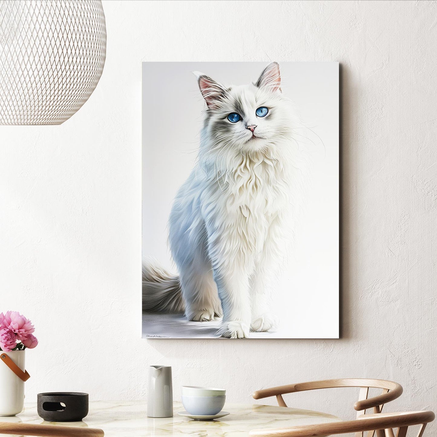 Blue-Eyed Majesty Cat Wall Art