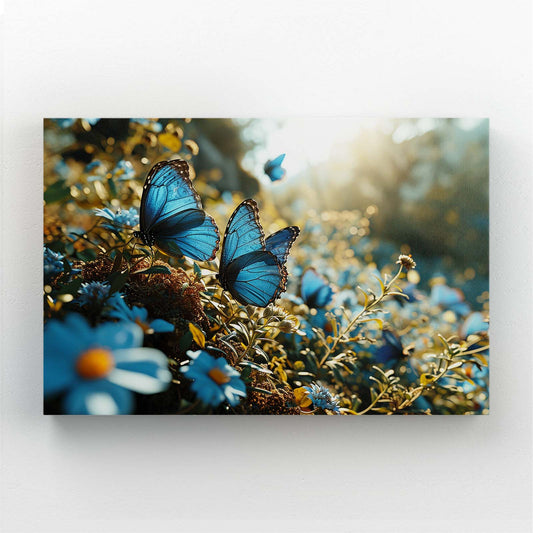 Blue Morning Butterfly Wall Art