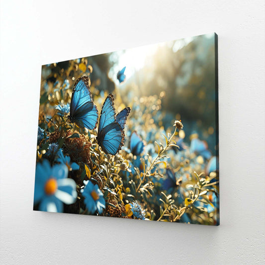 Blue Morning Butterfly Wall Art