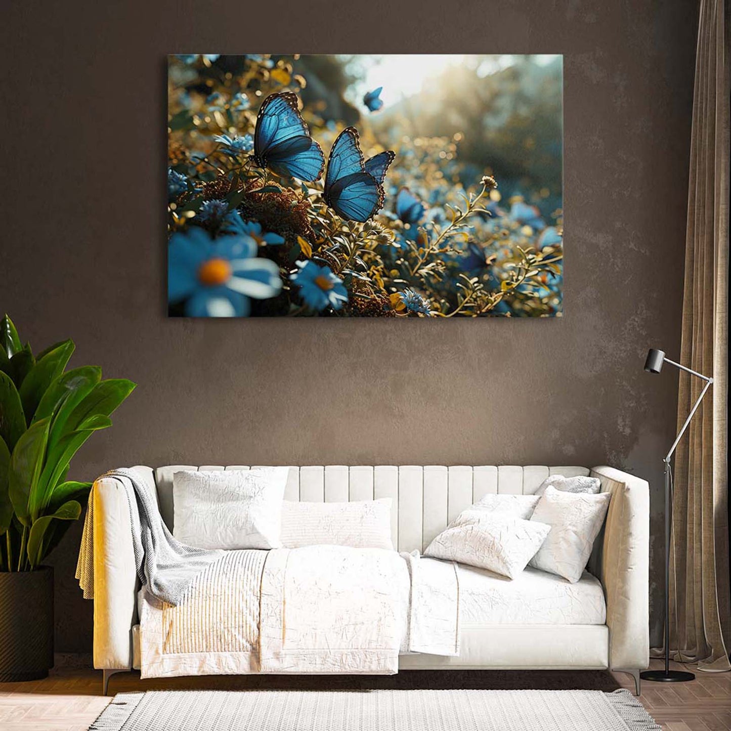 Blue Morning Butterfly Wall Art