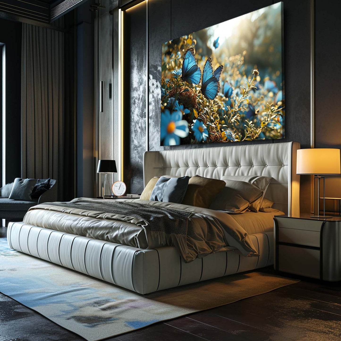 Blue Morning Butterfly Wall Art