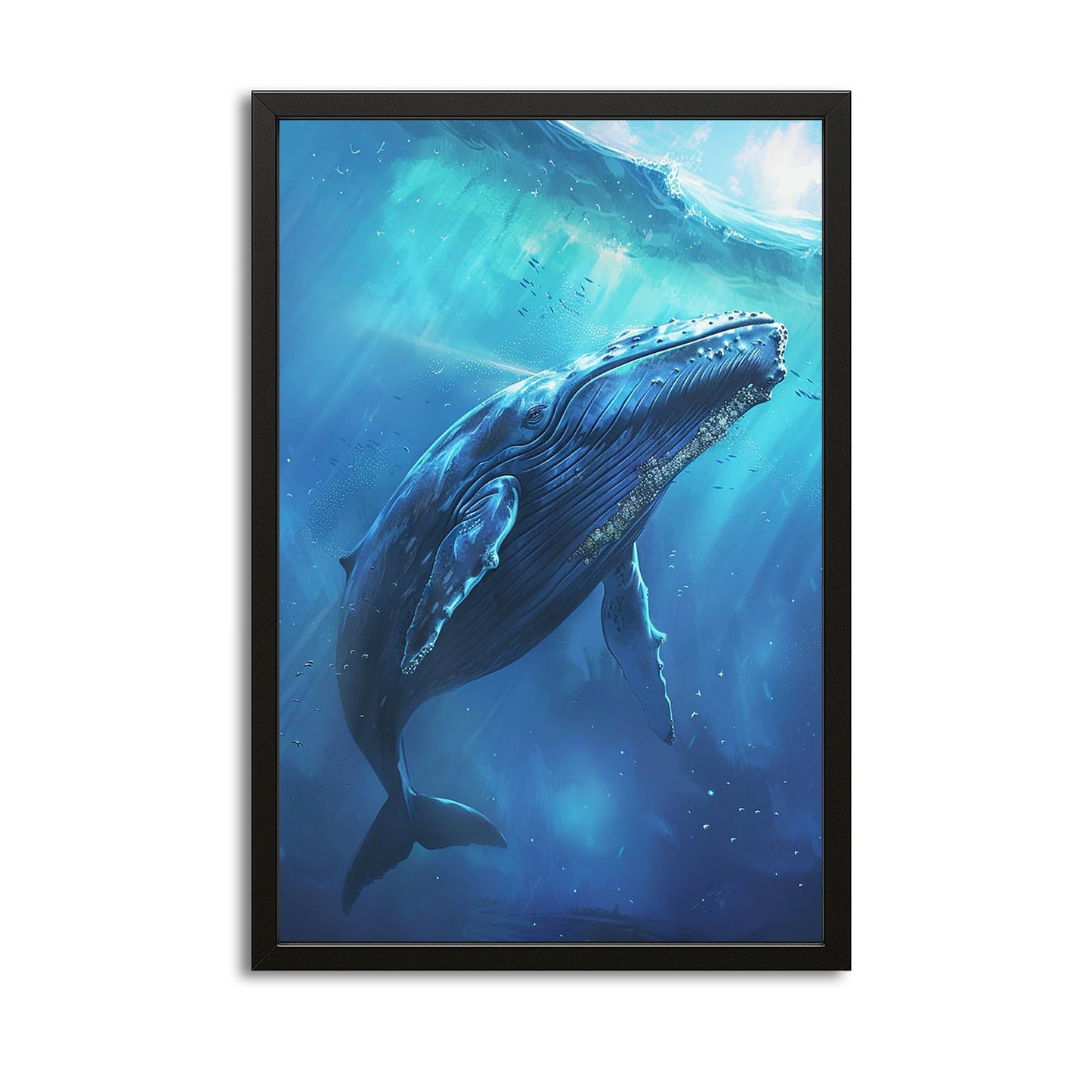 Blue Whale Print Art