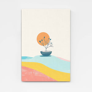Boho Abstract Plant Print