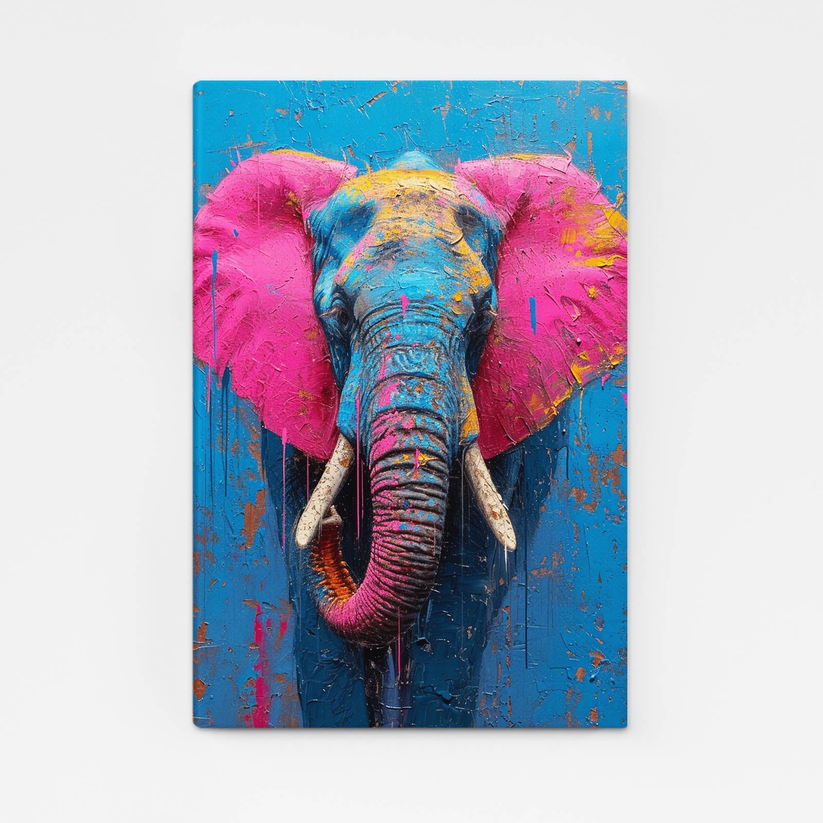Bold Color Elephant Art