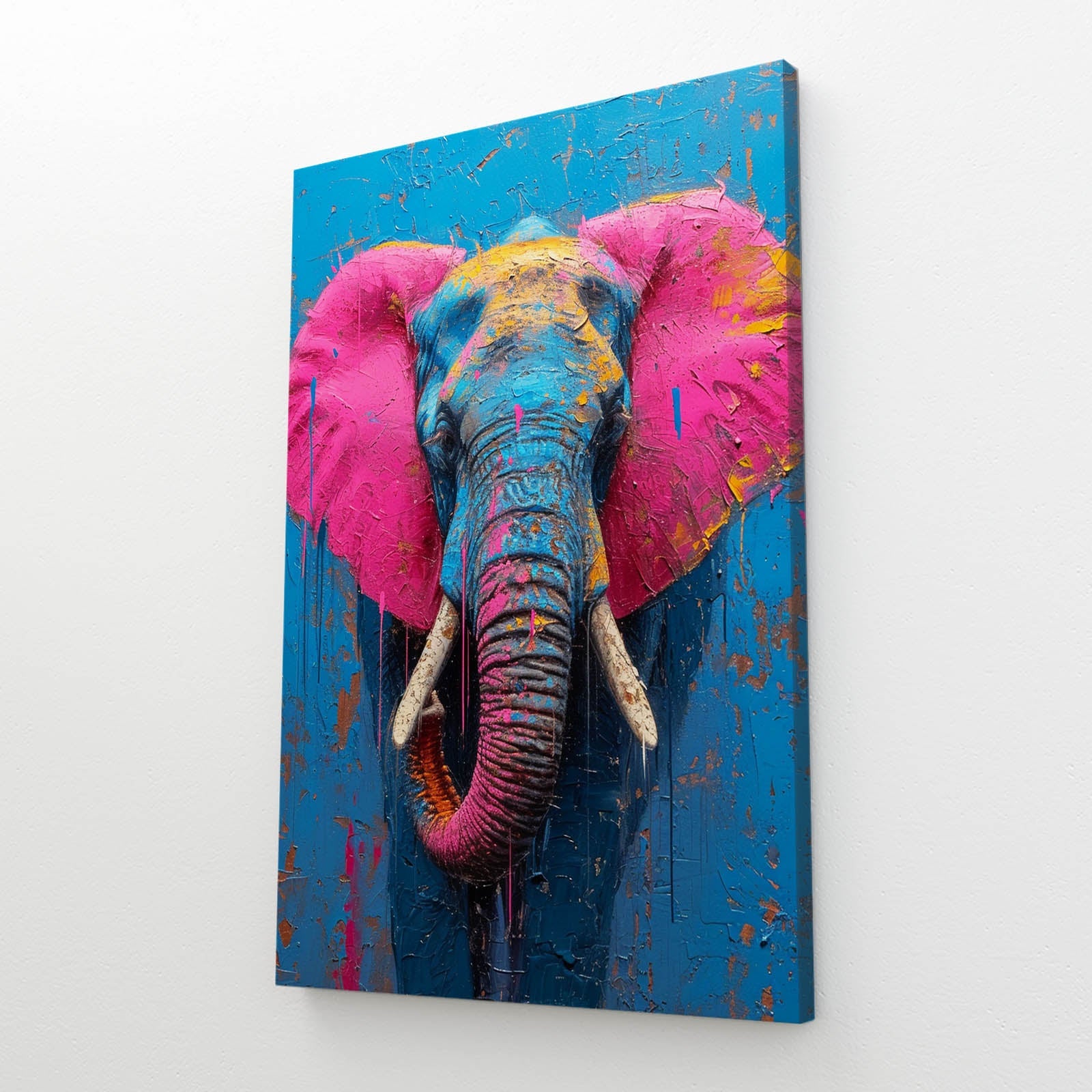 Bold Color Elephant Art