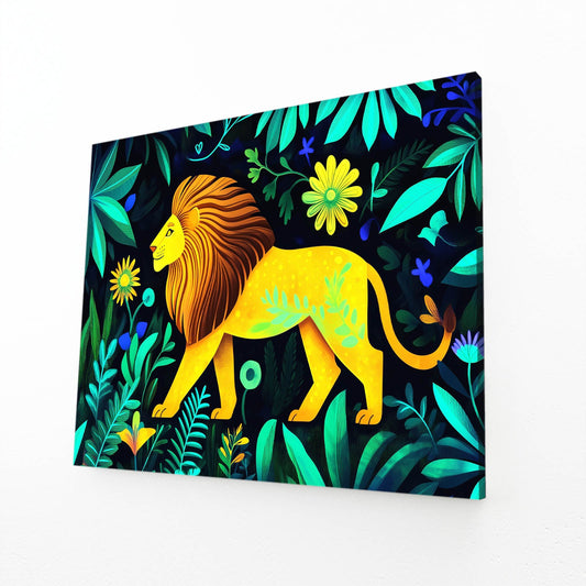 Botanical Lion Wall Art