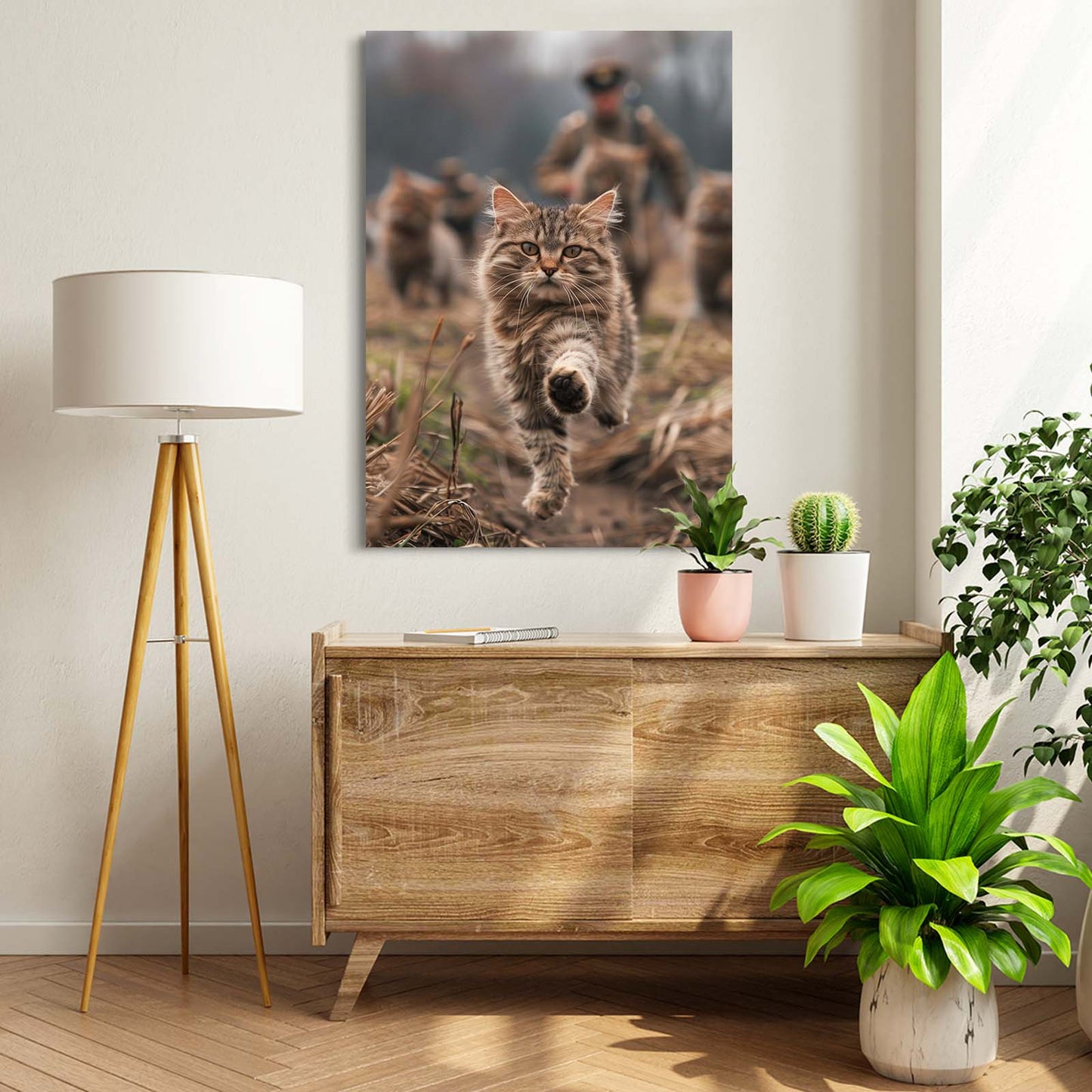 Brave Cat Wall Art